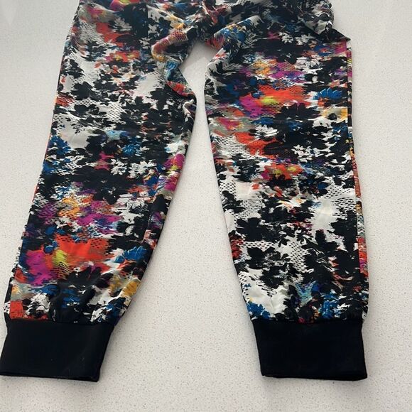 Aqua Faux Silk Joggers - Picture 3 of 6